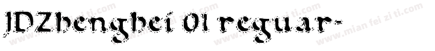 JDZhenghei 01 reguar字体转换